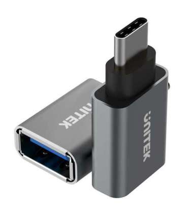 UNITEK Y-A025CGY cable interface/gender adapter USB Type-C USB Type-A Metallic