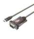 UNITEK Y-1105K serial cable Black 1.5 m DB-9