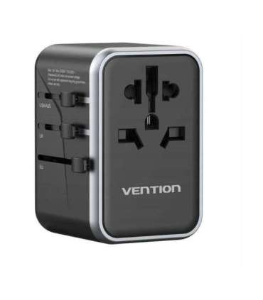 Vention 65W GaN Travel Adapter and Charger 2x USB-A 2x USB-C