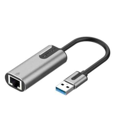 Vention USB 3.0-A to Gigabit Ethernet Adapter Gray 0.15M Aluminum Alloy Type