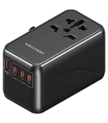 Adapter with Vention 100W charger 1xUSB-A 3xUSB-C
