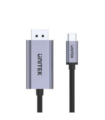 UNITEK V1409A cable gender changer USB-C DisplayPort Black, Grey