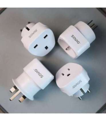 SAVIO AP-01 Travel Adapter, US socket – EU plug