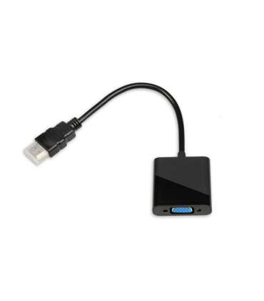 iBox IAHV01 video cable adapter HDMI Type A (Standard) VGA (D-Sub) Black