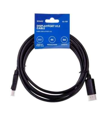 Savio CL-137 DisplayPort cable 3 m Black