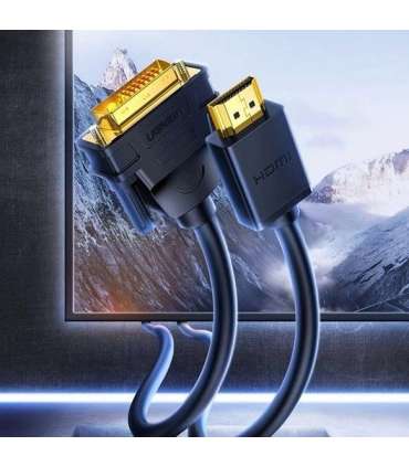 Ugreen HD106 DVI 24+1 pin/HDMI FHD 60Hz 1.5m cable (black)