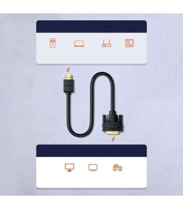 Ugreen HD106 DVI 24+1 pin/HDMI FHD 60Hz 1.5m cable (black)