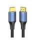 Vention Cotton Braided HDMI-A Male to Male HD Cable 8K 5M Blue Aluminum Alloy Type