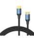 Vention Cotton Braided HDMI-A Male to Male HD Cable 8K 5M Blue Aluminum Alloy Type