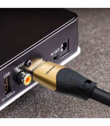 Qoltec 50356 HDMI v2.1 Cable Ultra high speed 8K 60Hz 28AWG GOLD 3m