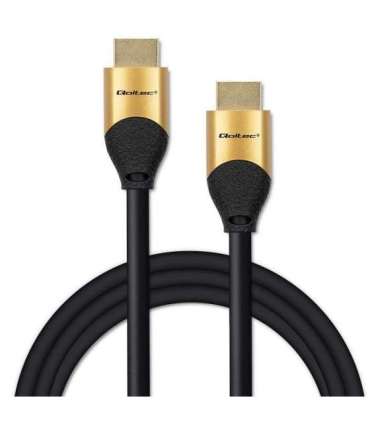 Qoltec 50356 HDMI v2.1 Cable Ultra high speed 8K 60Hz 28AWG GOLD 3m