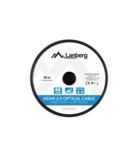 Lanberg CA-HDMI-20FB-0400-BK optical cable HDMI M/M 40m v2.0 4K AOC