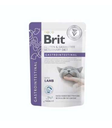 Brit VD Cat Pouch fillets in Gravy Gastrointest 12x85g