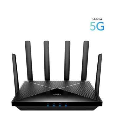 Cudy P5 wireless router Gigabit Ethernet Dual-band (2.4 GHz / 5 GHz) 5G Black