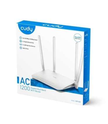 Cudy WR1300 wireless router Gigabit Ethernet Dual-band (2.4 GHz / 5 GHz) White