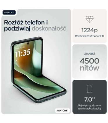 Motorola razr 60 ultra 17.7 cm (6.96") Dual SIM Android 15 5G USB Type-C 16 GB 512 GB 4700 mAh Green