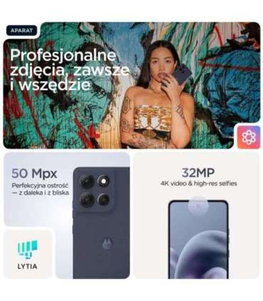 Motorola moto g86 5G 16.9 cm (6.67") Dual SIM Android 15 USB Type-C 8 GB 256 GB 5200 mAh Dark Blue