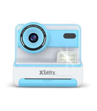 FLASH BLUE INSTANT CAMERA WITH THERMAL PRINTER FOR CHILDREN