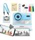 FLASH BLUE INSTANT CAMERA WITH THERMAL PRINTER FOR CHILDREN