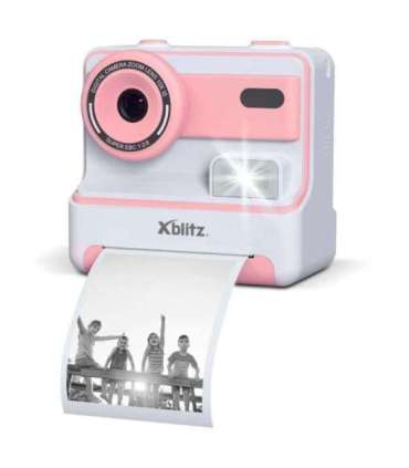 FLASH PINK  INSTANT CAMERA WITH THERMAL PRINTER FOR CHILDREN