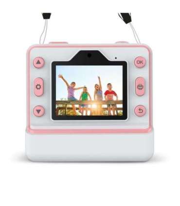 FLASH PINK  INSTANT CAMERA WITH THERMAL PRINTER FOR CHILDREN