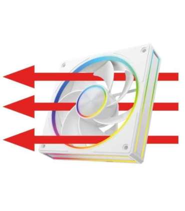 MODECOM VOLCANO LOOP 120 ARGB Reverse Fan White