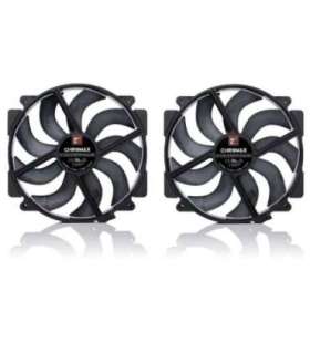 NF-A14x25r G2 PWM Sx2-PP chromax.black - dual fan set, black