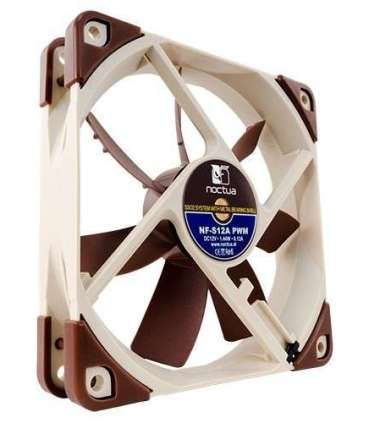 Noctua NF-S12A PWM computer cooling component Computer case Fan 12 cm Brown