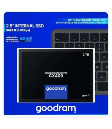 Goodram CX400 SSDPR-CX400-02T-G2 2 TB 2.5" Serial ATA III 3D NAND