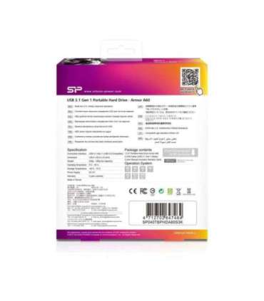 Silicon Power Armor A60 external hard drive 4000 GB Black, Green