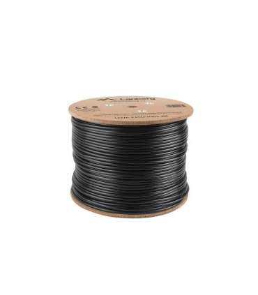 Lanberg LCU6-21CU-0305-BK networking cable Black 305 m Cat6 U/UTP (UTP) outdoor