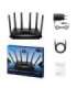 Cudy WR11000 wireless router 2.5 Gigabit Ethernet Tri-band (2.4 GHz / 5 GHz / 6 GHz) Black