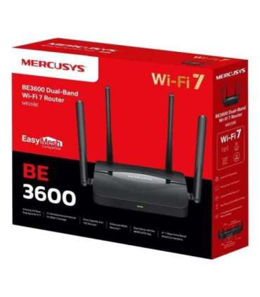 Mercusys MR25BE wireless router Gigabit Ethernet Dual-band (2.4 GHz / 5 GHz) Black