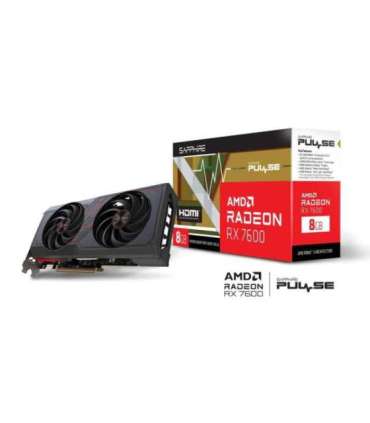 SAPPHIRE PULSE AMD Radeon RX 7600 GAMING OC 8G Graphics Card