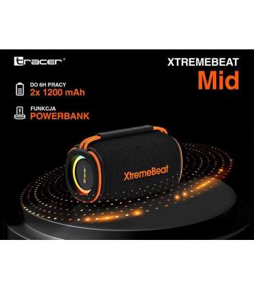 Tracer XtremeBeat TWS Portable Bluetooth Speaker Black 15 W