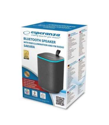 Esperanza EP155 BT FM LED RGB Speaker Black 10W
