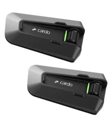 Cardo PT200101 motorcycle intercom 2 channels 1600 m Black