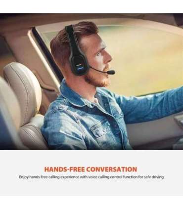 Audiocore 74452 Bluetooth Headset Headphone Noise Reuction Microphone Call CenterGoogle Siri Office Wireless