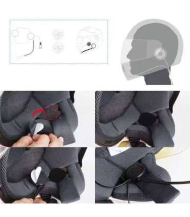 Headset FREEDCONN L1M motorcycle intercom Black