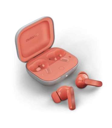 Motorola Moto Buds Headphones Wireless In-ear Calls/Music/Sport/Everyday Bluetooth Coral