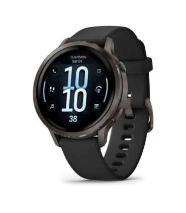 Garmin Venu 4 3.05 cm (1.2") AMOLED 41 mm Digital 390 x 390 pixels Touchscreen Black Wi-Fi GPS (satellite)