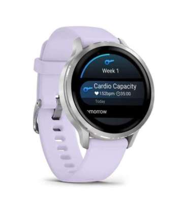 Garmin Venu 4 3.05 cm (1.2") AMOLED 41 mm Digital 390 x 390 pixels Touchscreen Silver Wi-Fi GPS (satellite)