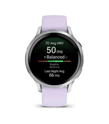 Garmin Venu 4 3.05 cm (1.2") AMOLED 41 mm Digital 390 x 390 pixels Touchscreen Silver Wi-Fi GPS (satellite)