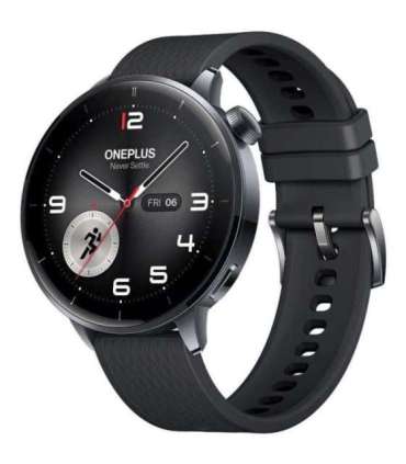 OnePlus Watch 3 43mm 3.35 cm (1.32") AMOLED Digital 466 x 466 pixels Touchscreen Black, Titanium Wi-Fi GPS (satellite)