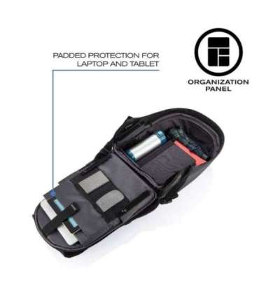 XD DESIGN ANTI-THEFT BACKPACK BOBBY HERO XL BLACK P/N: P705.711