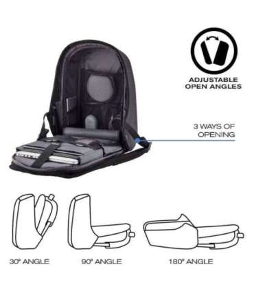 XD DESIGN ANTI-THEFT BACKPACK BOBBY HERO SMALL BLACK P/N: P705.701