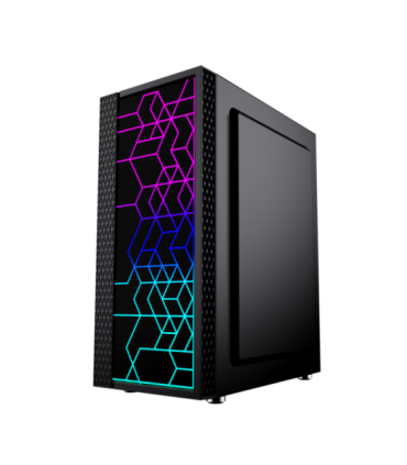 Gembird Fornax 2500 ARGB Gaming ATX computer case, Midi Tower, backlight,  Black