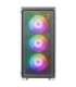 Mars Gaming MC-F Black, ATX Gaming Semitower, Full Tempered Glass Window, Metal-Mesh Front, 4x 120mm ARGB Fans