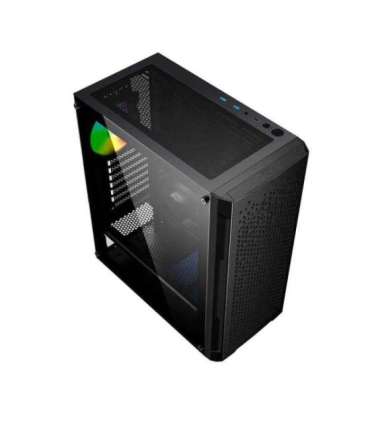 Gembird CCC-FC-400X Gaming ARGB computer case Fornax 400X, black