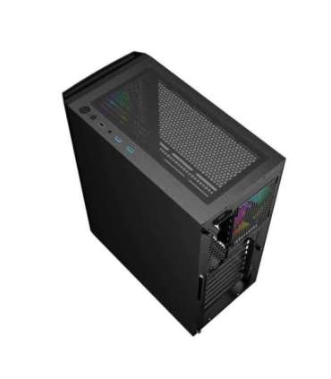 Gembird CCC-FC-400X Gaming ARGB computer case Fornax 400X, black